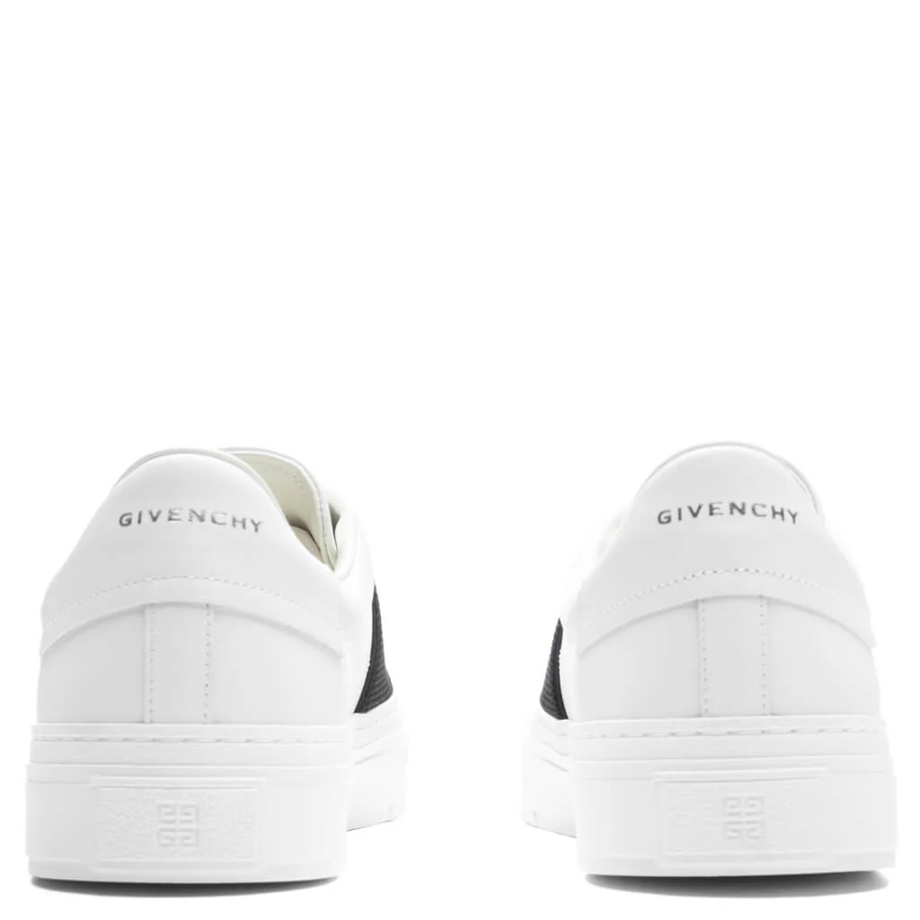 City Sport Sneakers w/ Elastic - White/Black - Image 4