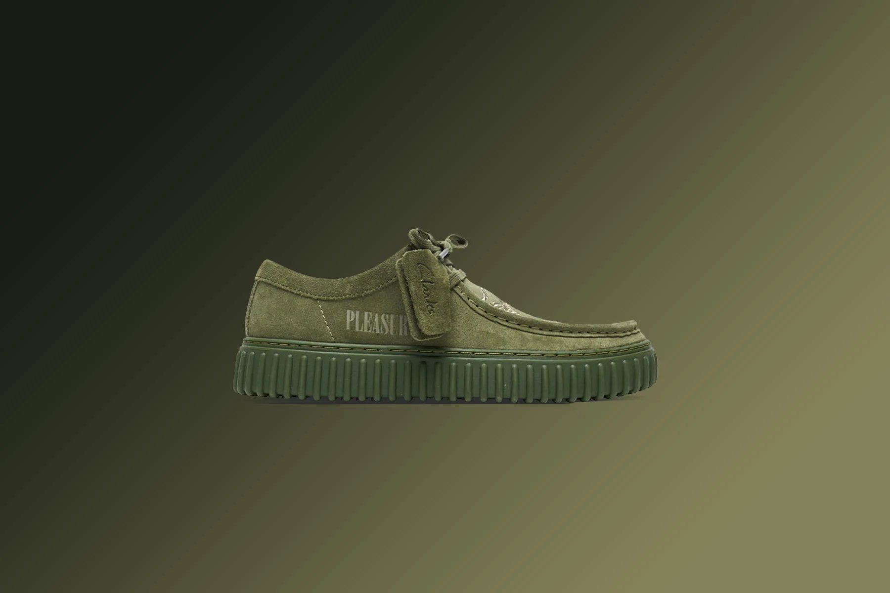 Clarks x Pleasures Torhill Lo - Olive - Image 5