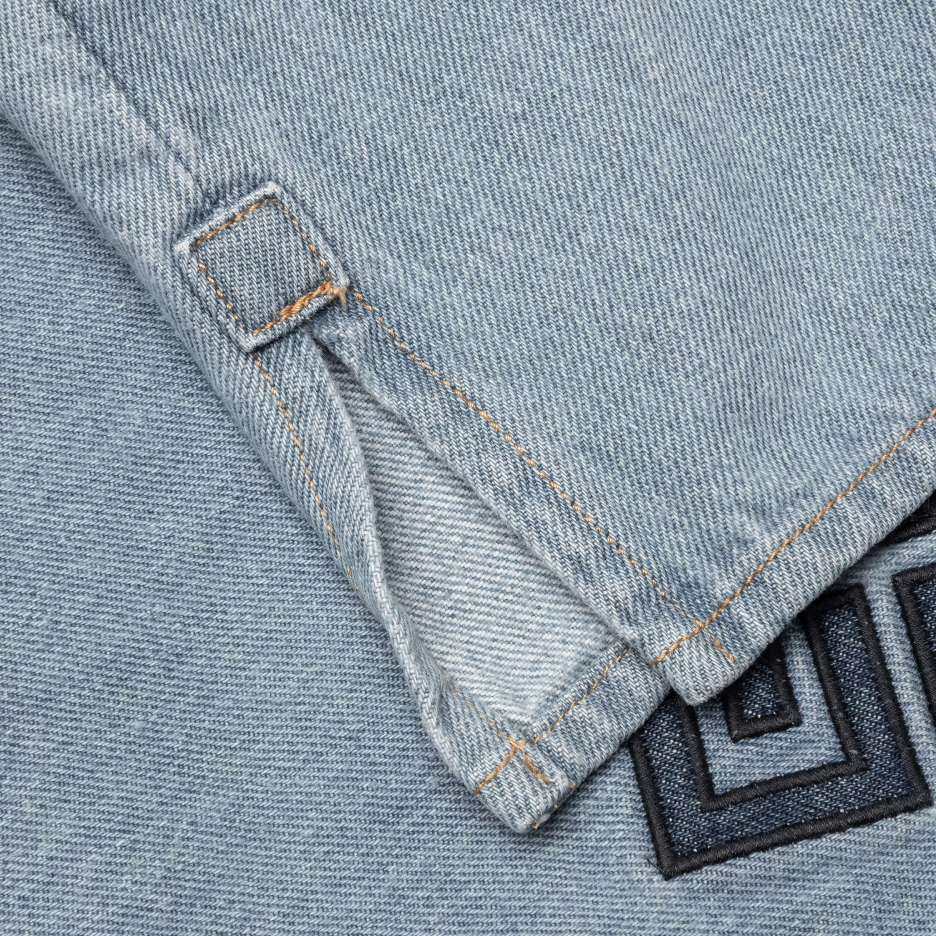 Classic Fit Overshirt w/ All Over 4G EMB - Light Blue - Image 5
