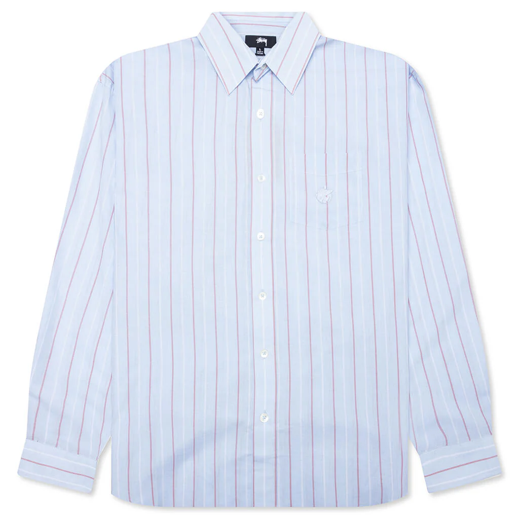 Classic L/S Shirt Stripe - Light Blue