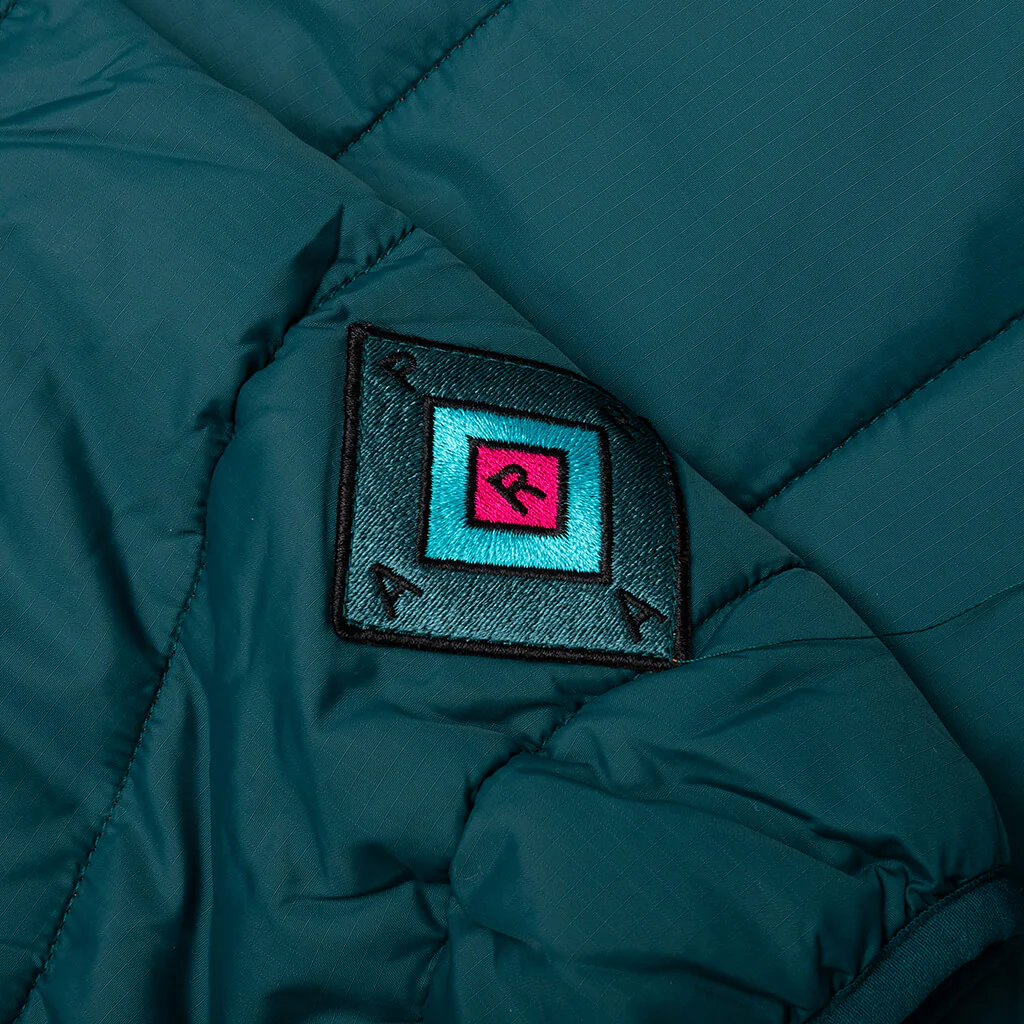 Colored Landscaped Jacket - Deep Sea Green - Image 4