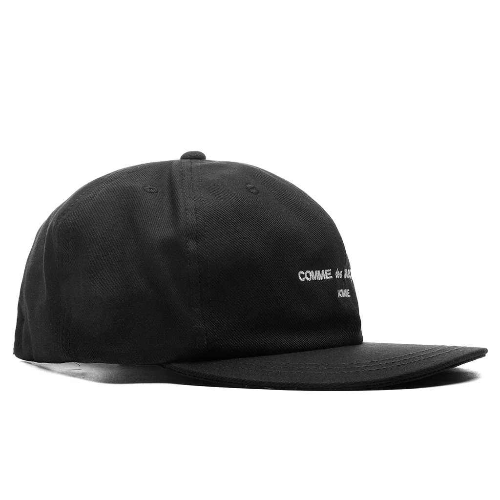 Embroidered Logo Cap - Black - Image 3