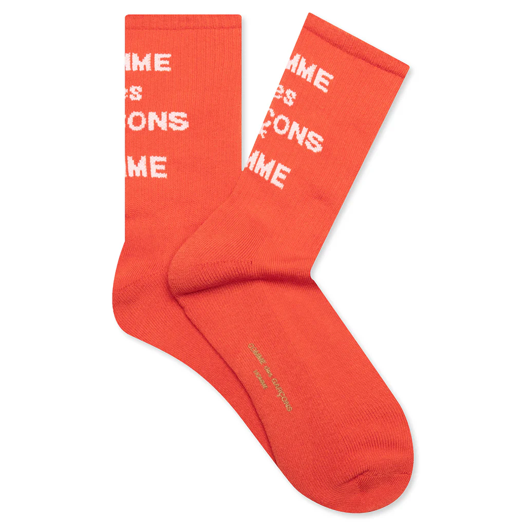 Logo Crew Socks - Orange