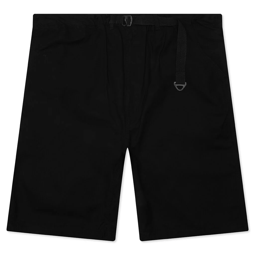 Elasticated Waist Utility Shorts - Black
