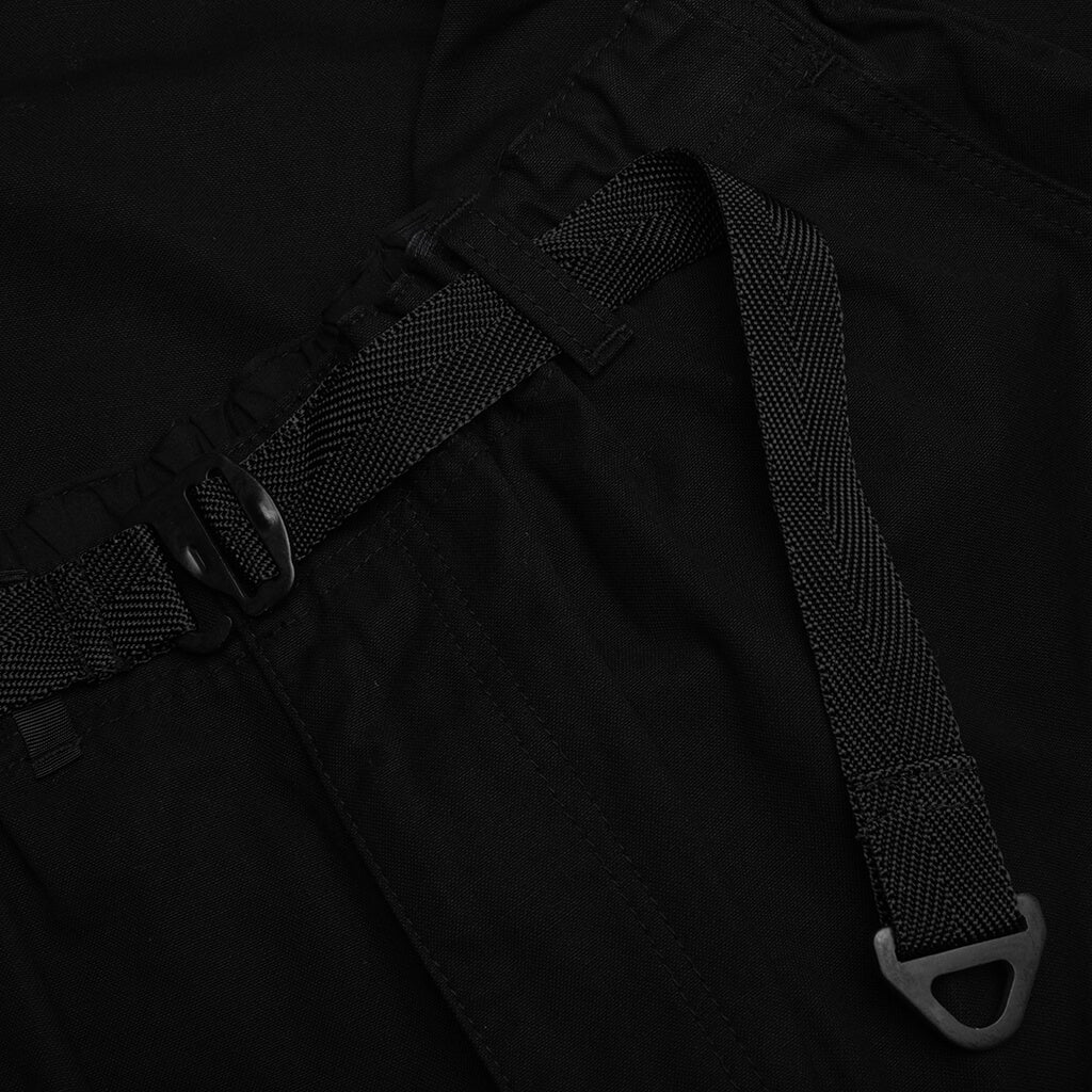 Elasticated Waist Utility Shorts - Black - Image 3