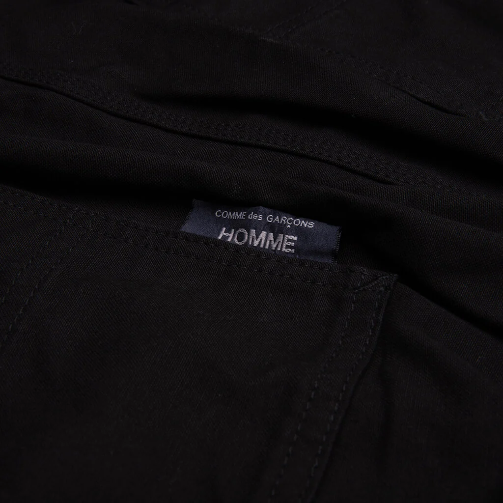 Elasticated Waist Utility Shorts - Black - Image 4