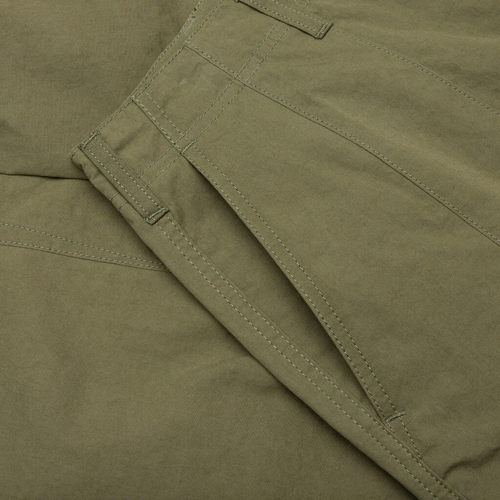 Compact Cotton Cargo Pants - Khaki - Image 3