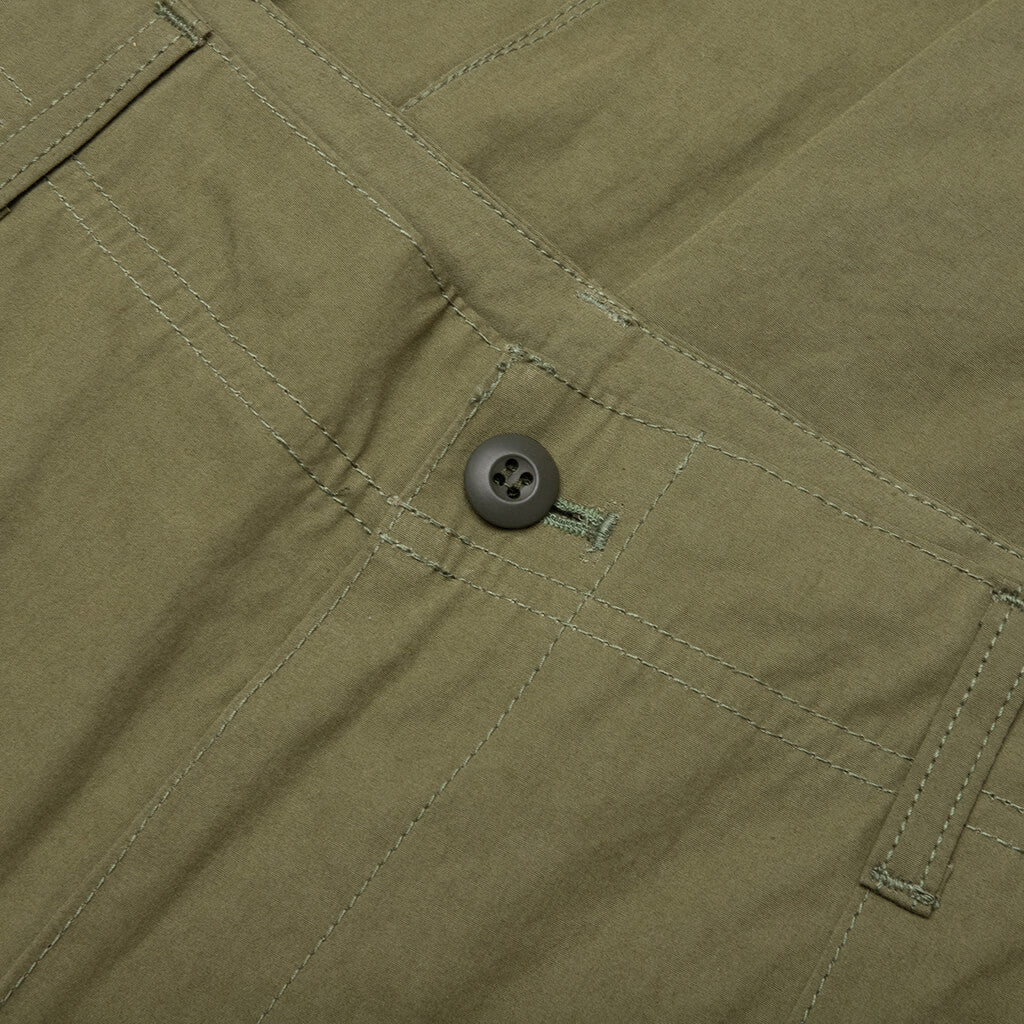 Compact Cotton Cargo Pants - Khaki - Image 4