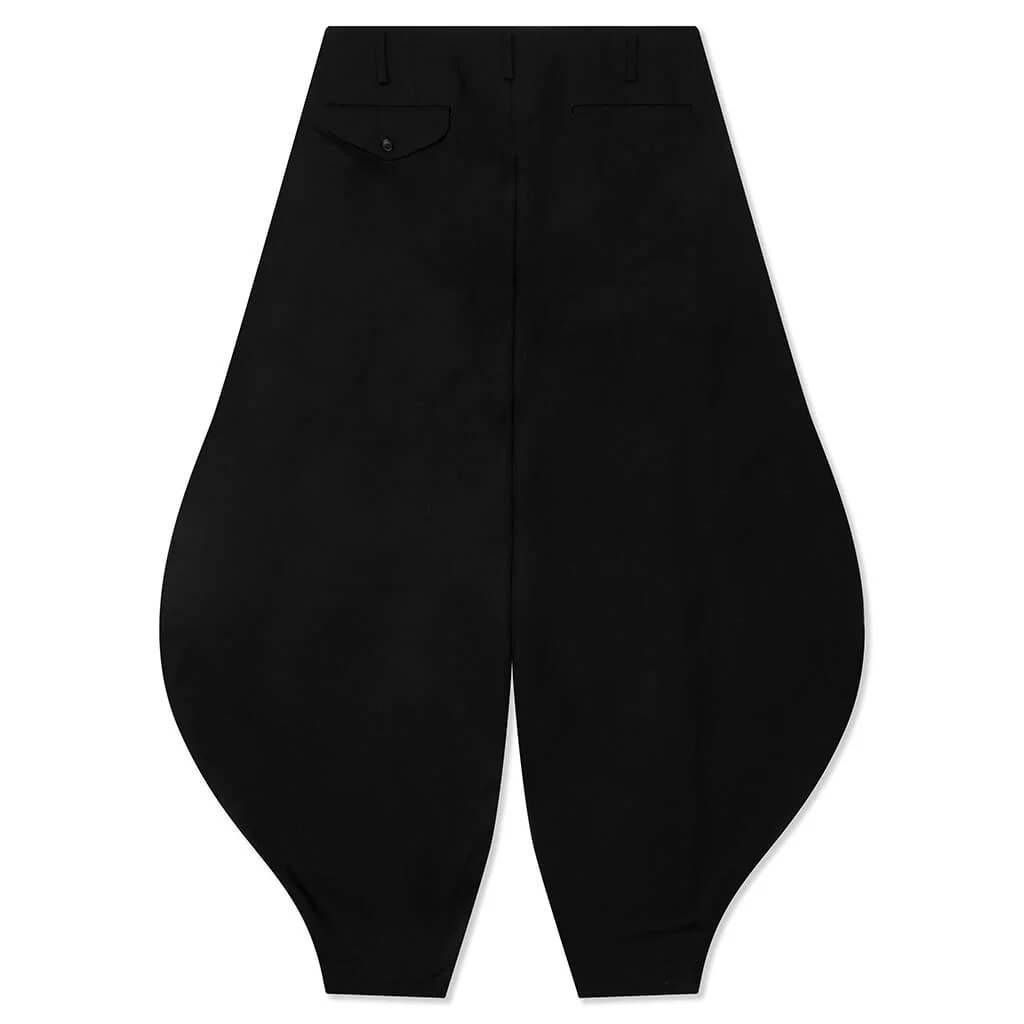 Wool Carrot Pants - Black - Image 2