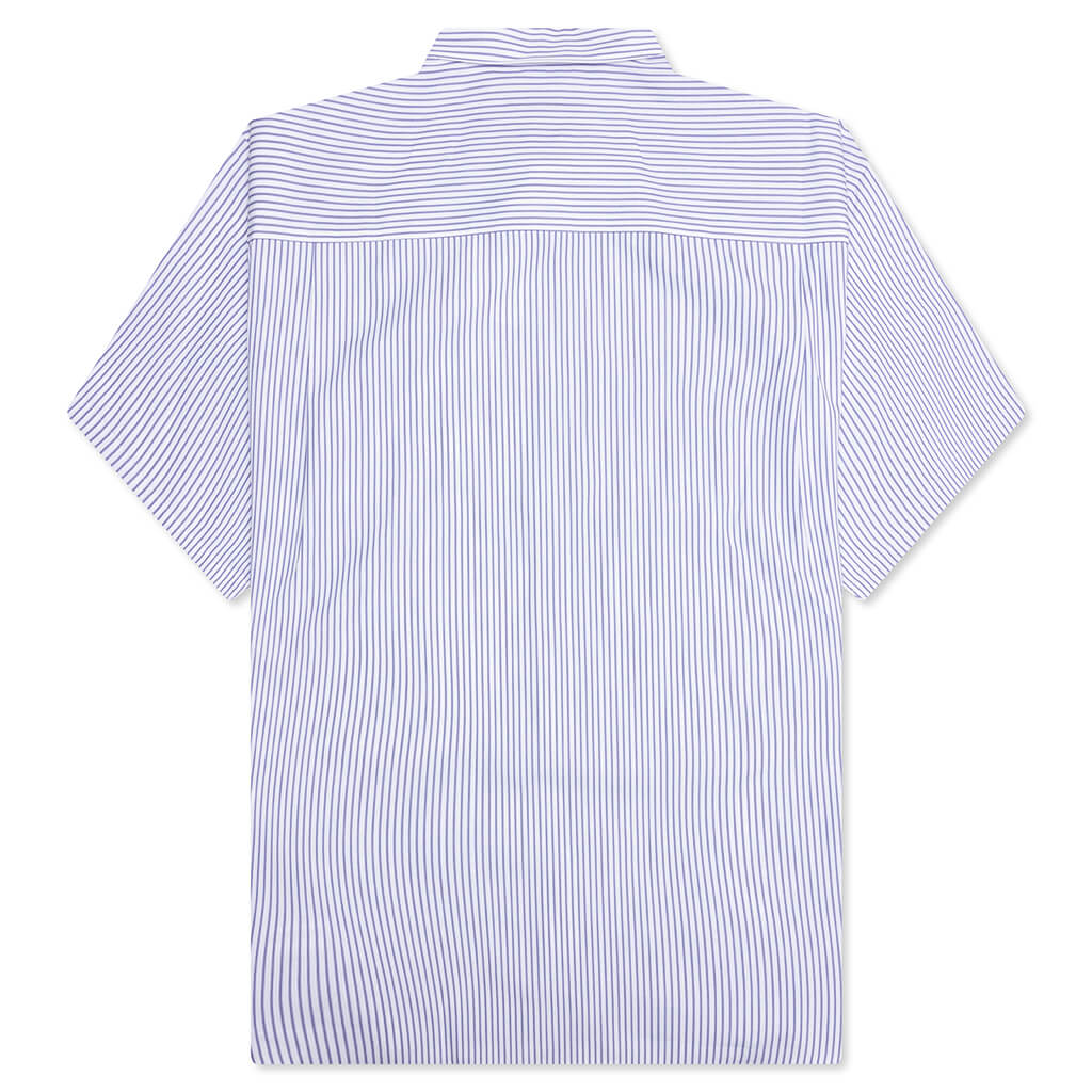 Short Sleeve Logo Shirt - Blue/White - Image 2