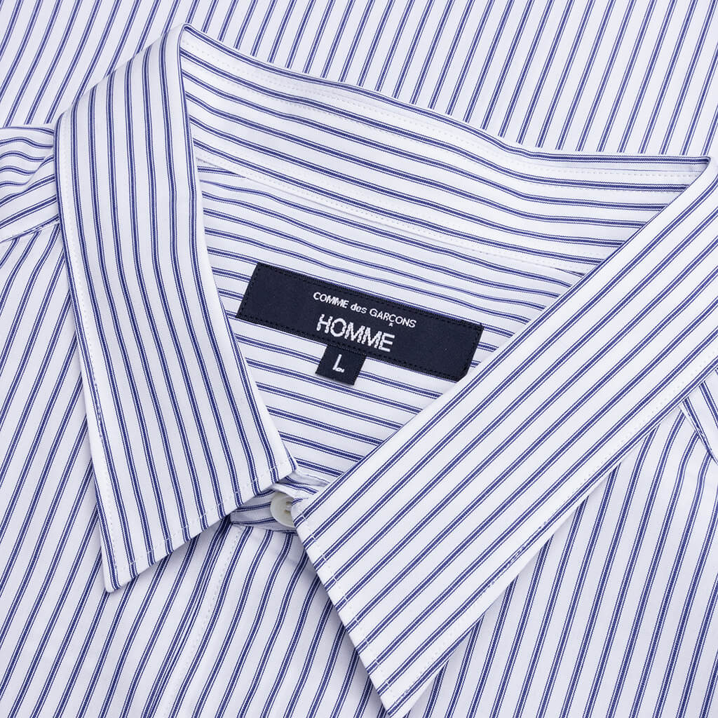 Short Sleeve Logo Shirt - Blue/White - Image 3