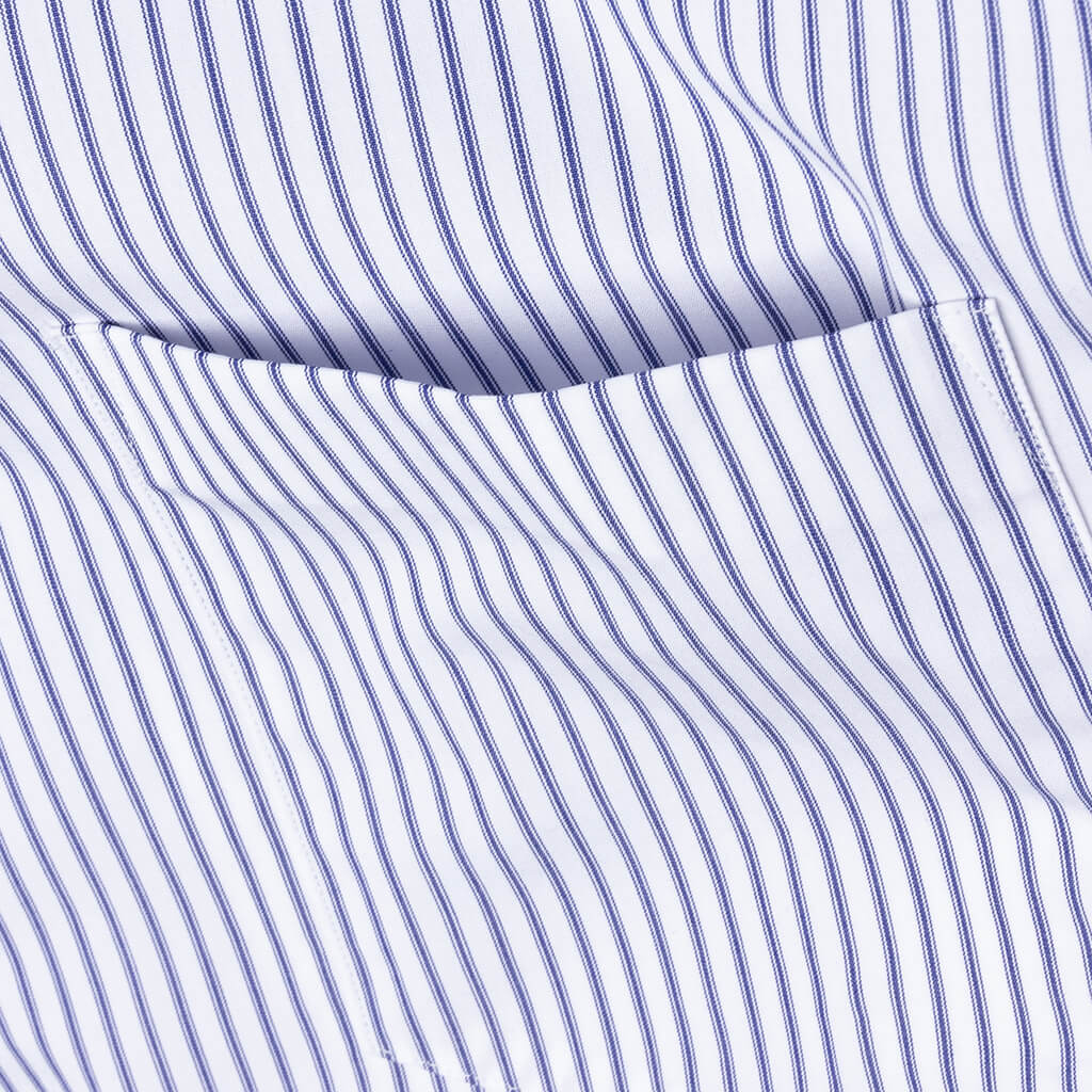 Short Sleeve Logo Shirt - Blue/White - Image 4