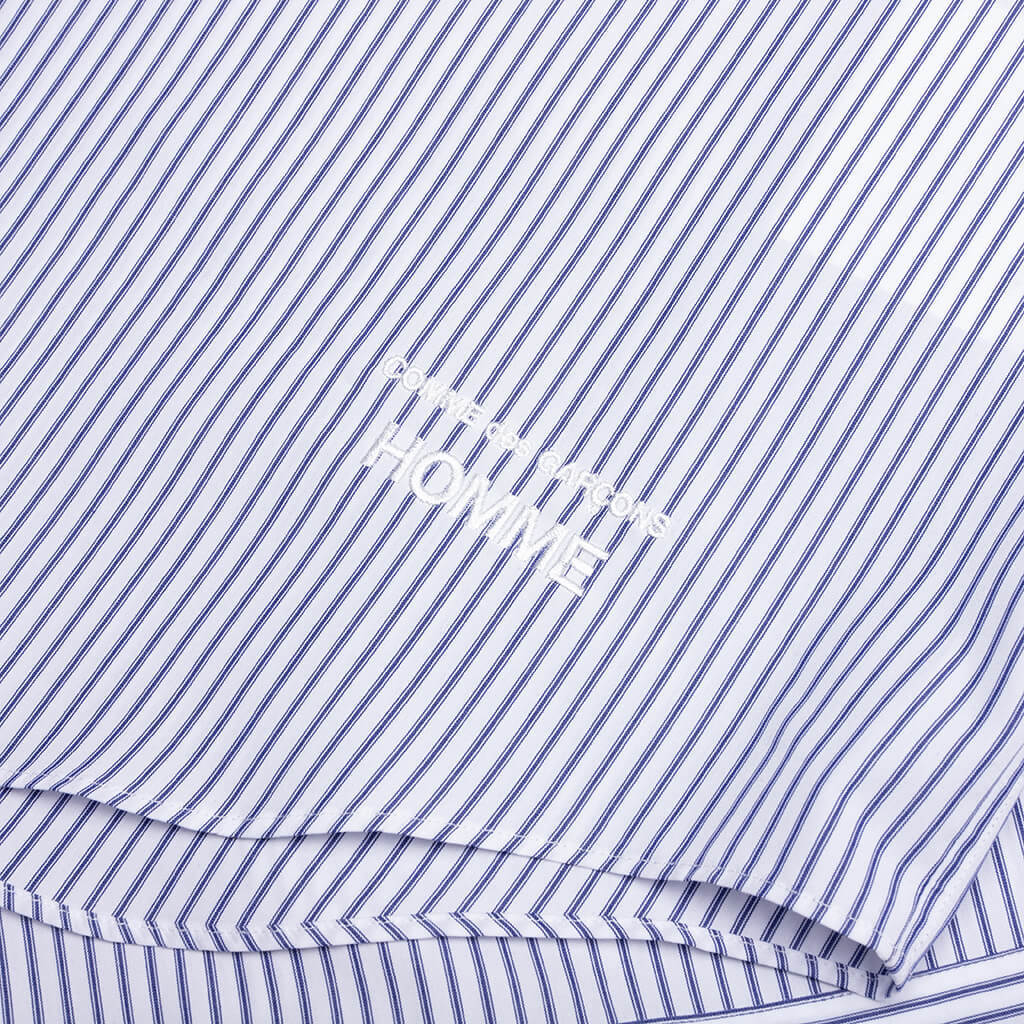 Short Sleeve Logo Shirt - Blue/White - Image 5