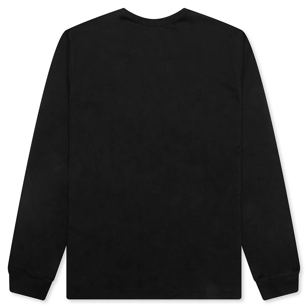Pocket Logo L/S T-Shirt - Black - Image 2
