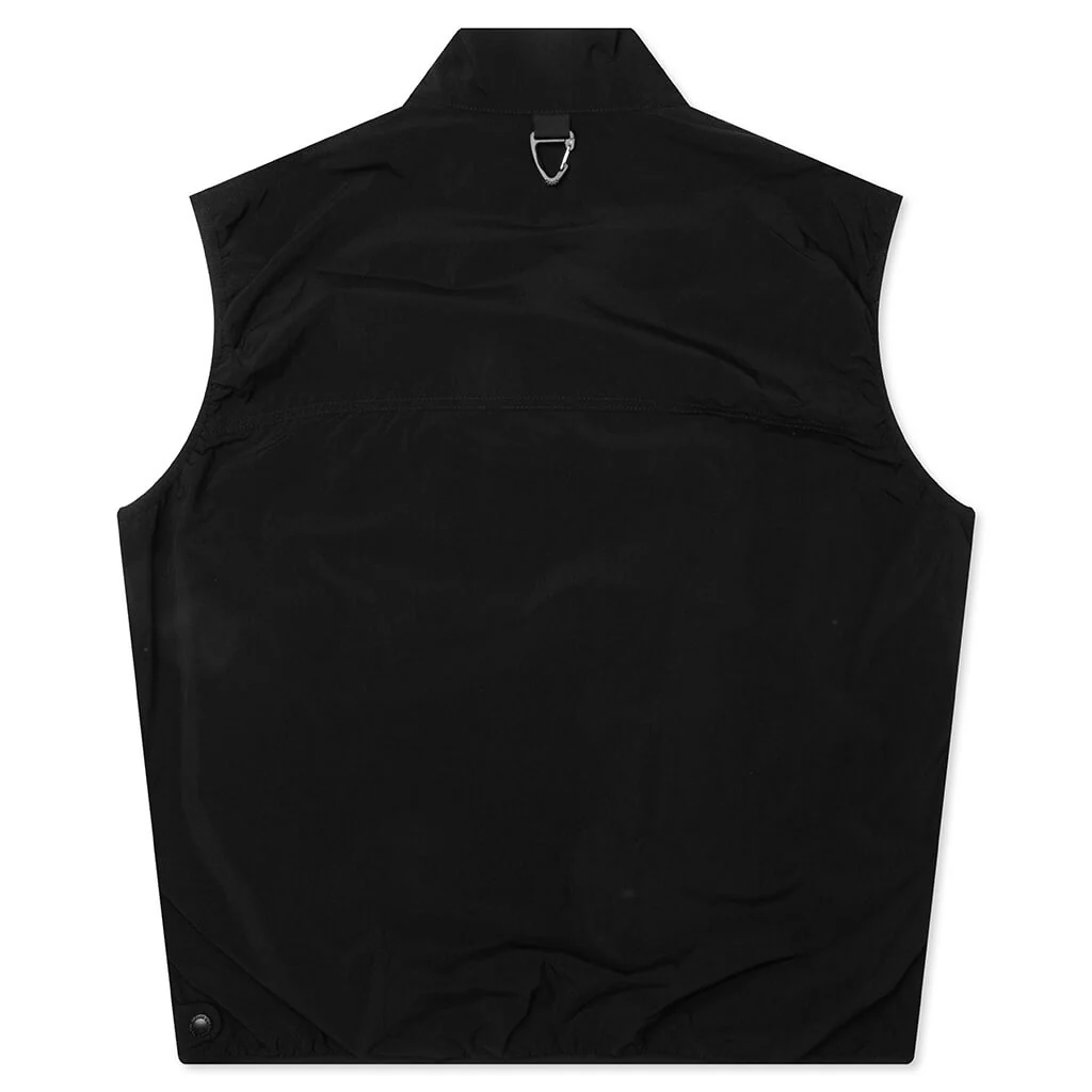 Nylon Typewriter Vest - Black - Image 2