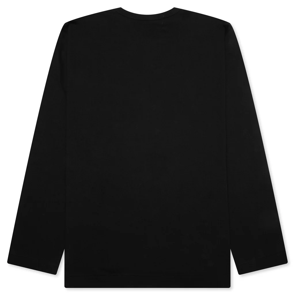 Logo Print Any Heart L/S T-Shirt - Black - Image 2