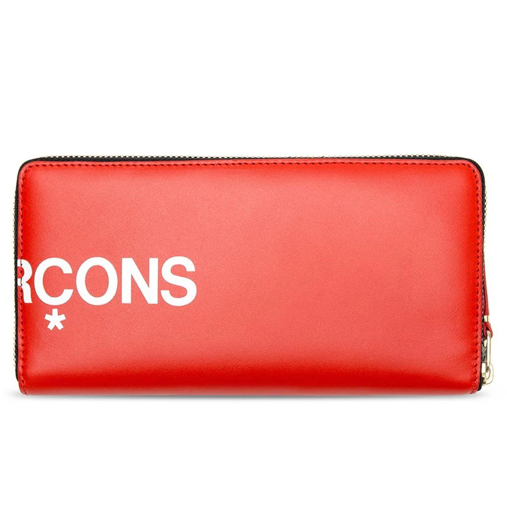 Comme des Garcons SA0110 Huge Logo Leather Wallet - Red - Image 3