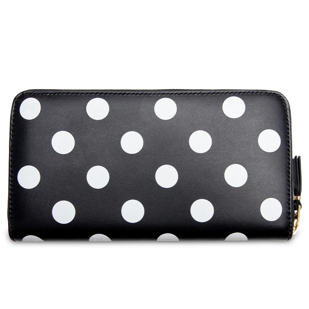 Comme des Garcons Polka Dots Wallet - Black - Image 2