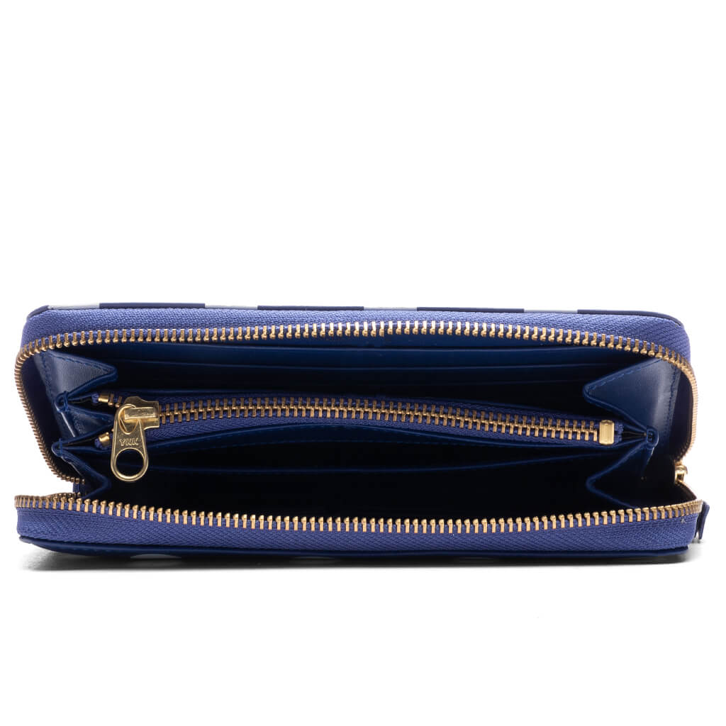 Comme des Garcons Polka Dots Wallet - Navy - Image 2