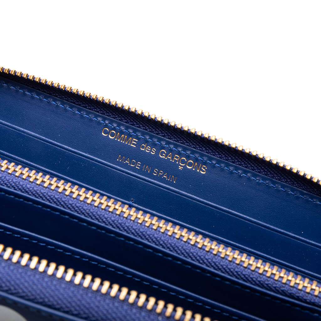 Comme des Garcons Polka Dots Wallet - Navy - Image 4
