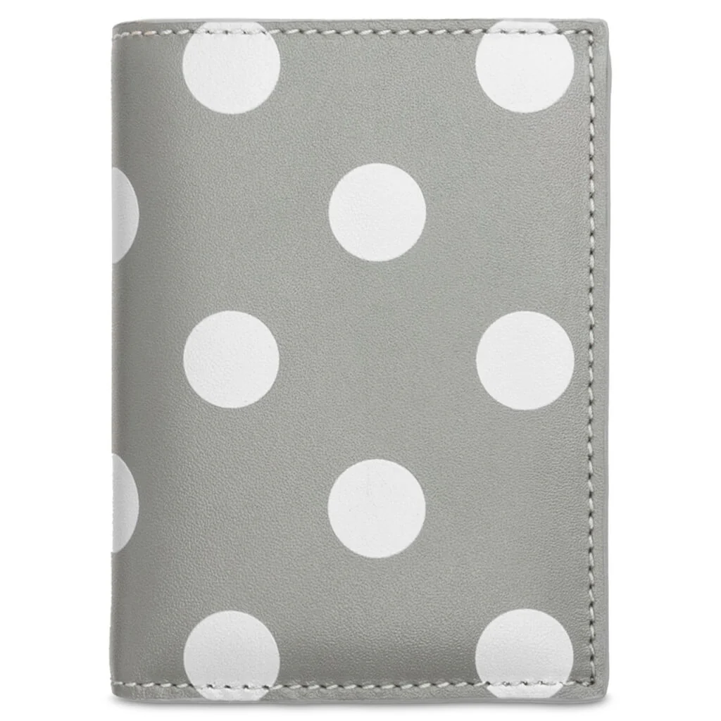 Comme des Garcons Polka Dots Wallet - Grey
