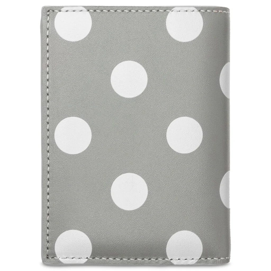 Comme des Garcons Polka Dots Wallet - Grey - Image 3