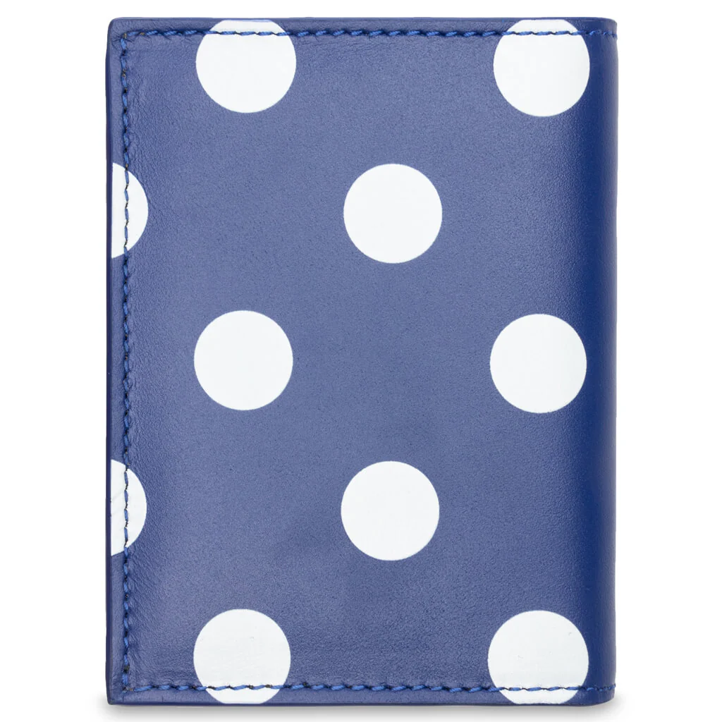 Comme des Garcons Polka Dots Wallet - Navy - Image 3