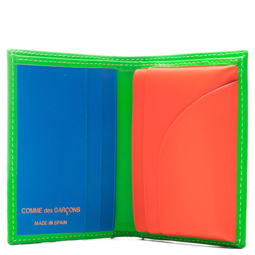 Comme des Garcons Super Fluo Wallet - Green/Orange - Image 2