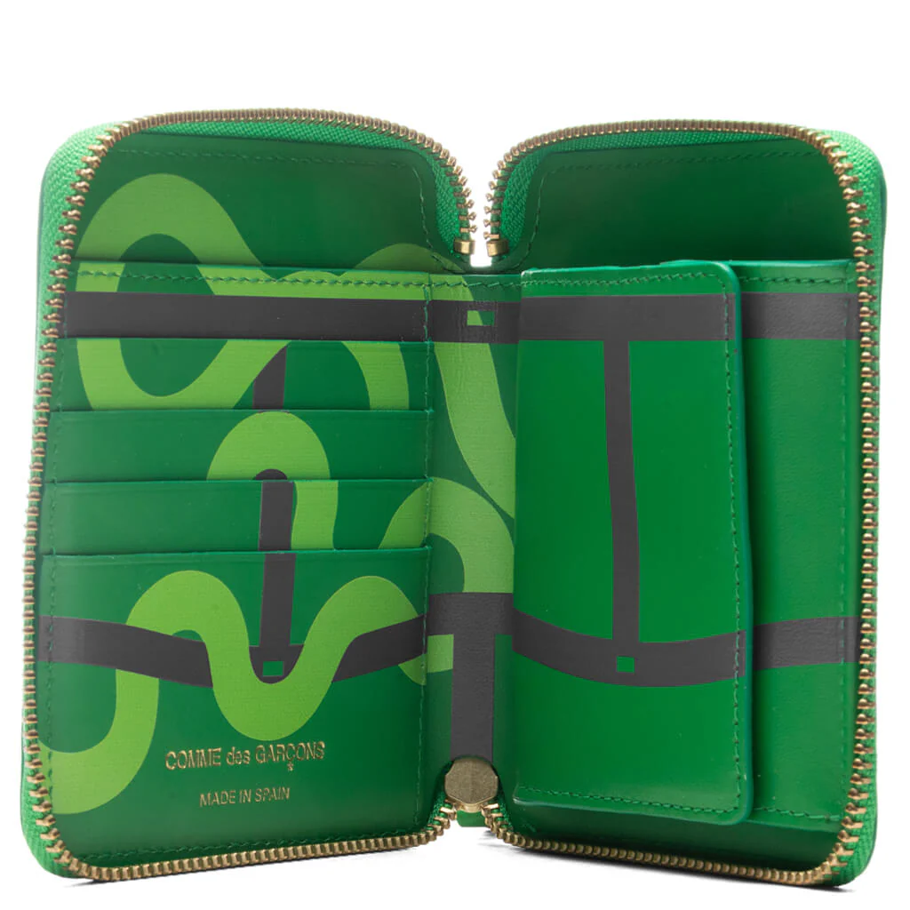 Comme des Garcons SA2100RE Ruby Eyes Wallet - Green - Image 2