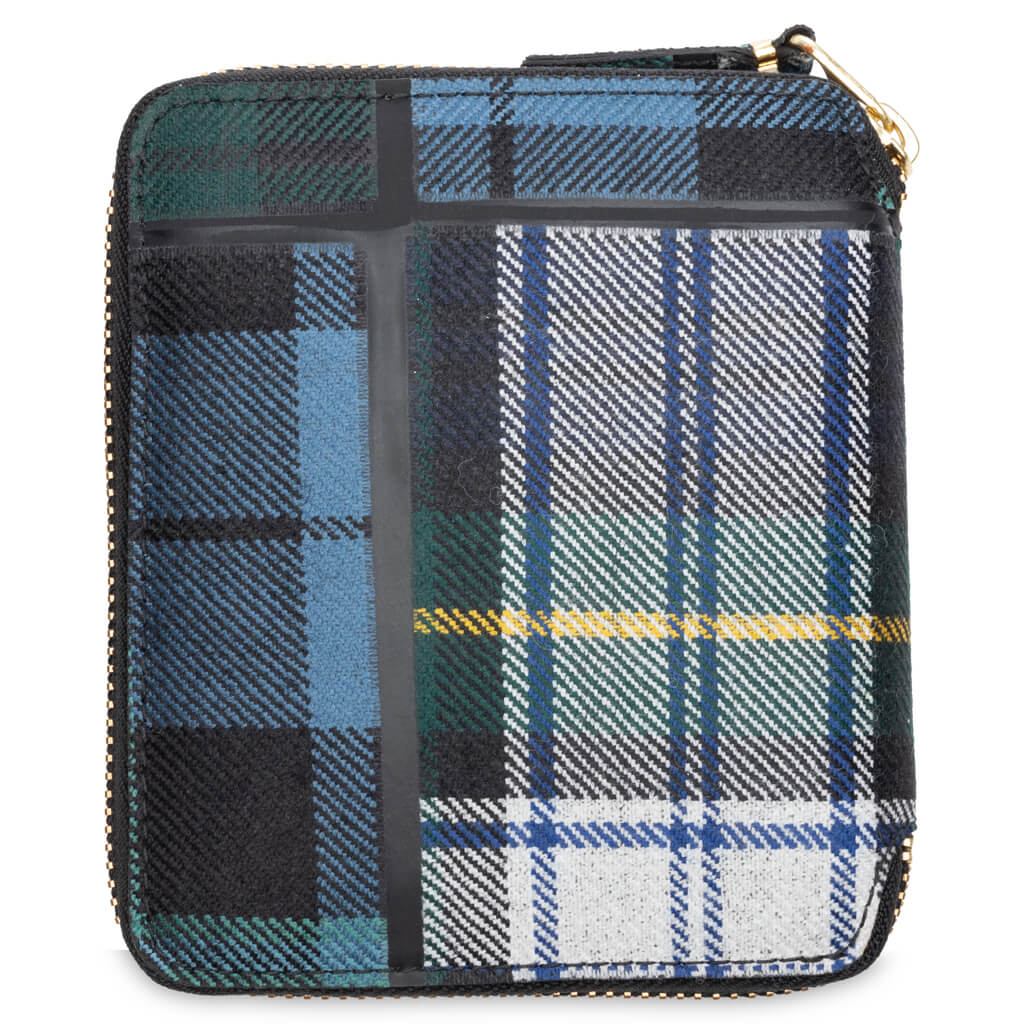 Comme des Garcons Tartan Patchwork Wallet - Green - Image 3
