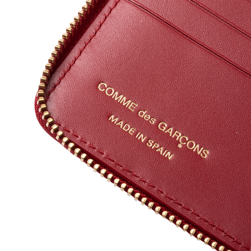 Comme des Garcons SA210E-A Embossed Wallet - Red - Image 5