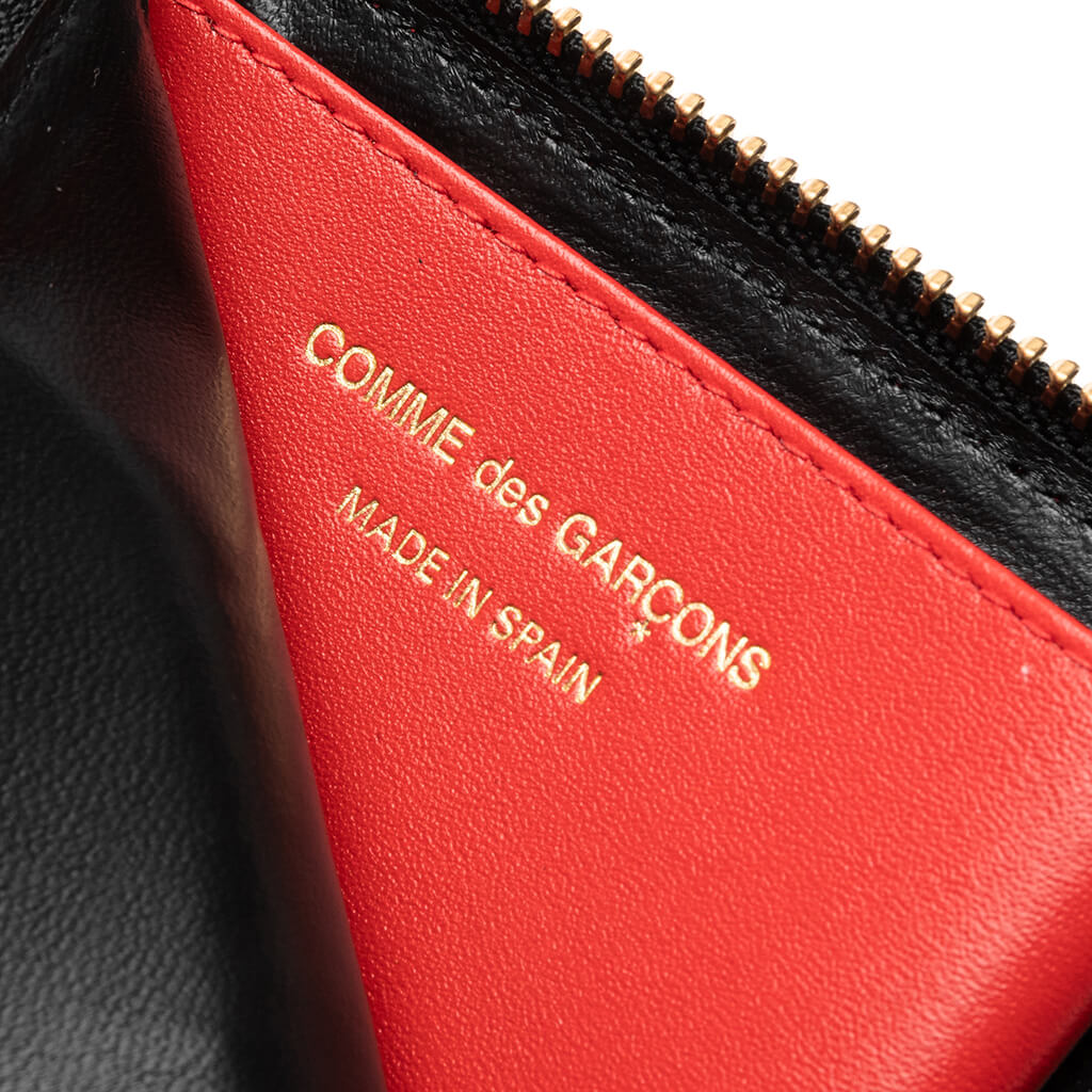 Comme des Garcons SA3100HL Huge Logo Zip Wallet - Red - Image 2