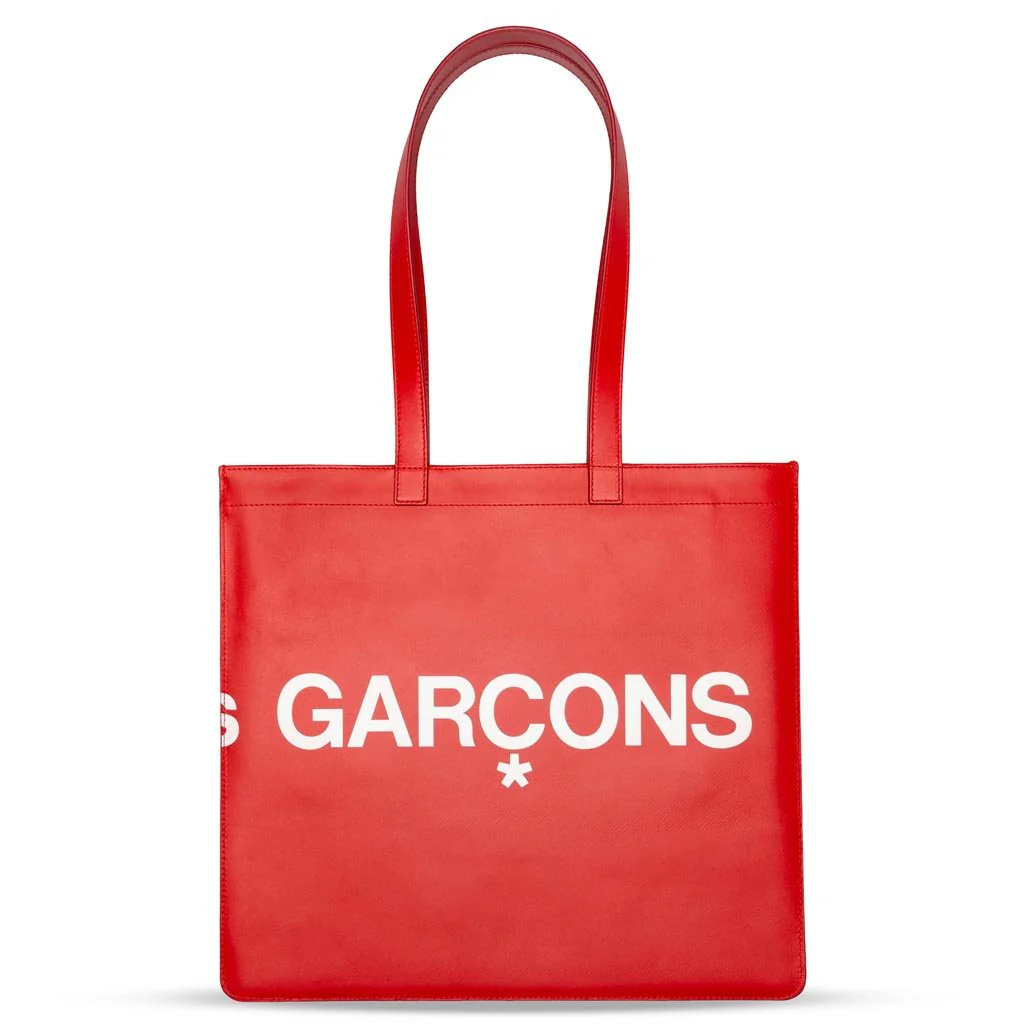 Comme des Garcons SA9001HL Huge Logo Tote Bag - Red - Image 2
