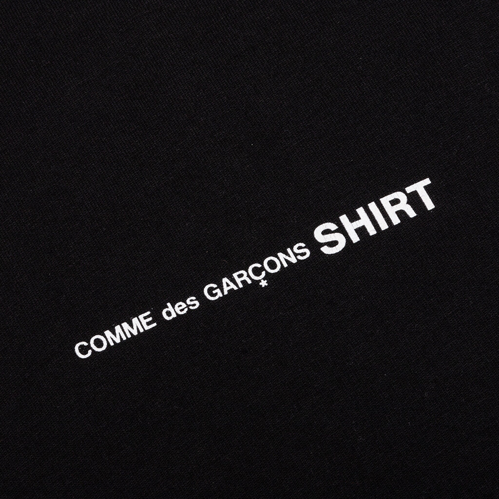 Comme Des Garcons SHIRT L/S Chest Logo Tee - Black - Image 3