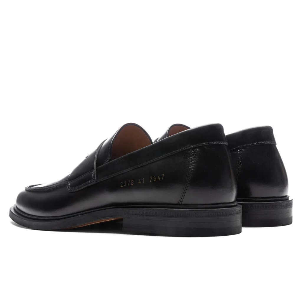 Loafer in Leather Sole - Black - Image 3