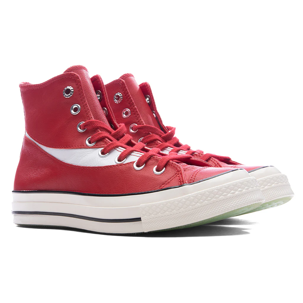 Converse x Coca-Cola Chuck 70 Leather - Racing Red/Egret/Black - Image 2