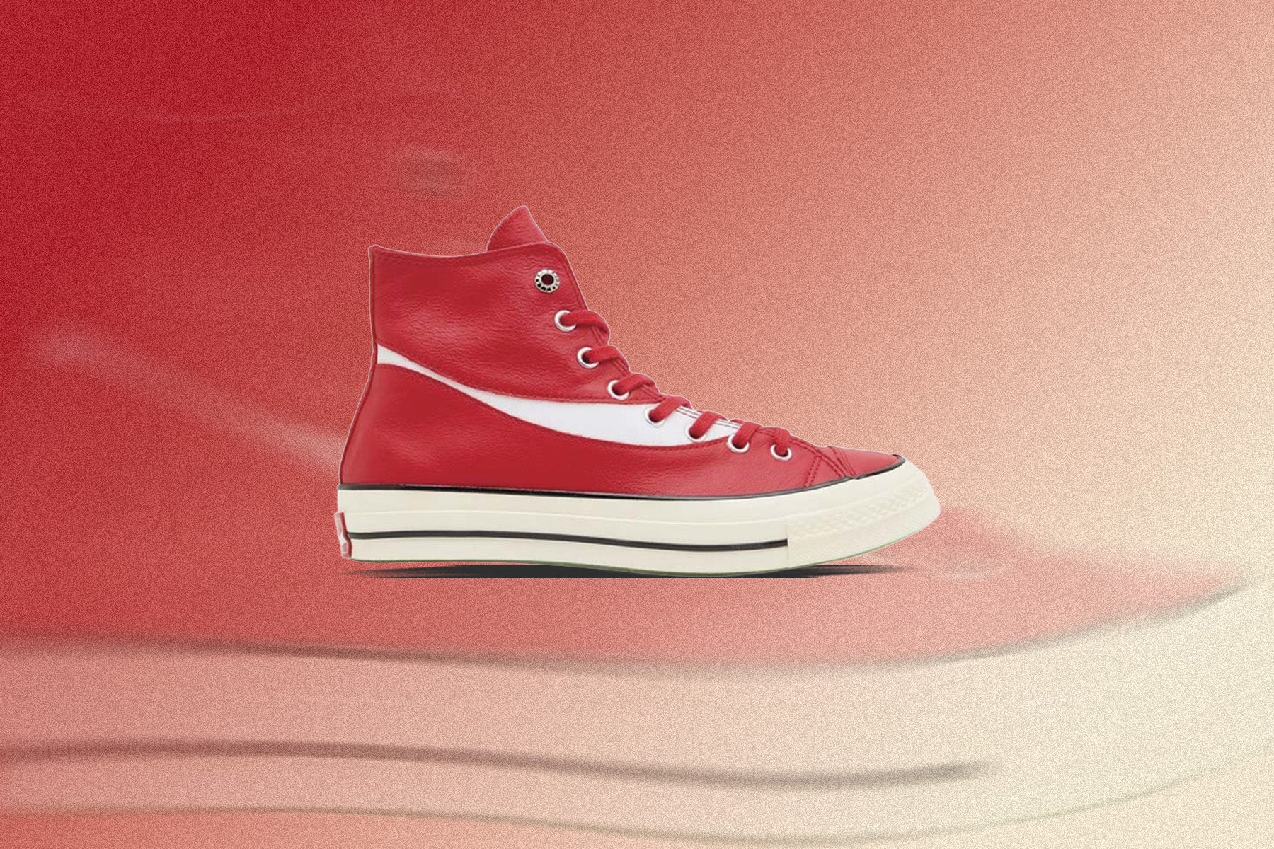 Converse x Coca-Cola Chuck 70 Leather - Racing Red/Egret/Black - Image 5