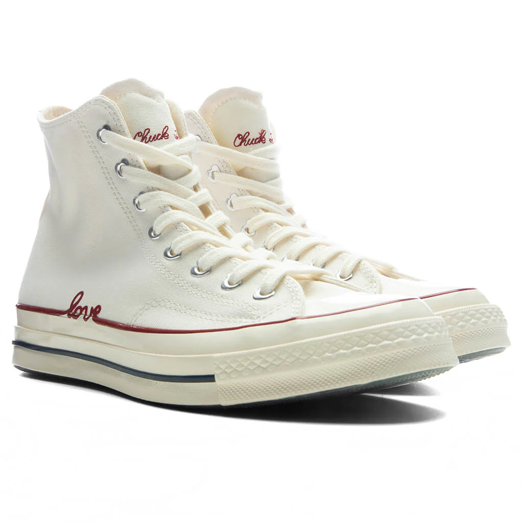 Chuck 70 Hi 'Valentine's Day' - Vintage White/Egret - Image 2