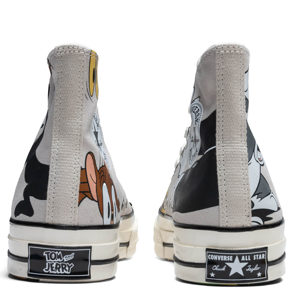 Converse x Tom and Jerry Chuck 70 Hi - Grey/Egret - Image 4