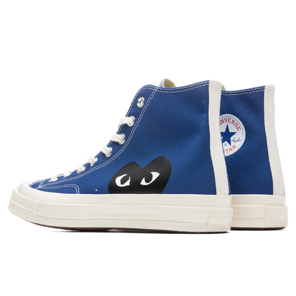 Converse x Comme Des Garcons PLAY All Star Chuck '70 Hi - Blue - Image 3