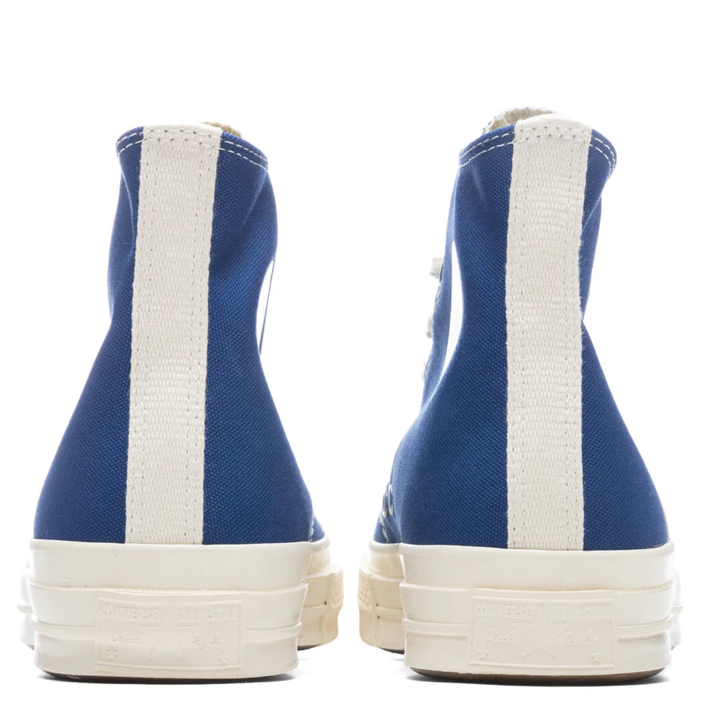 Converse x Comme Des Garcons PLAY All Star Chuck '70 Hi - Blue - Image 4