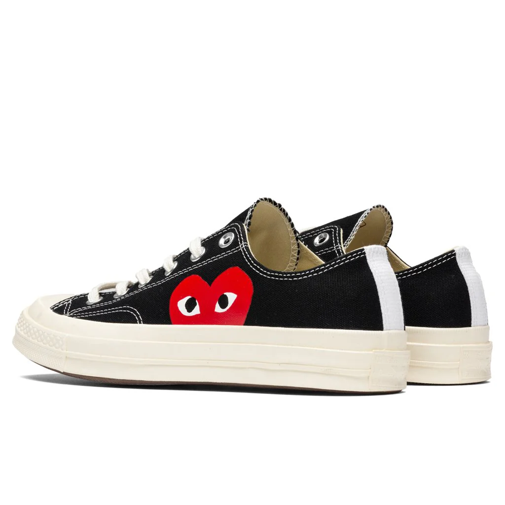 Converse x Comme Des Garcons PLAY All Star Chuck '70 Ox - Black - Image 3
