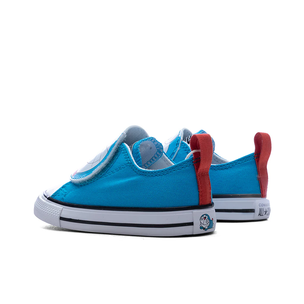Converse x Doraemon Chuck Taylor All Star 1V OX - Hawaiian Ocean/Habanero Gold/Flamingo - Image 3