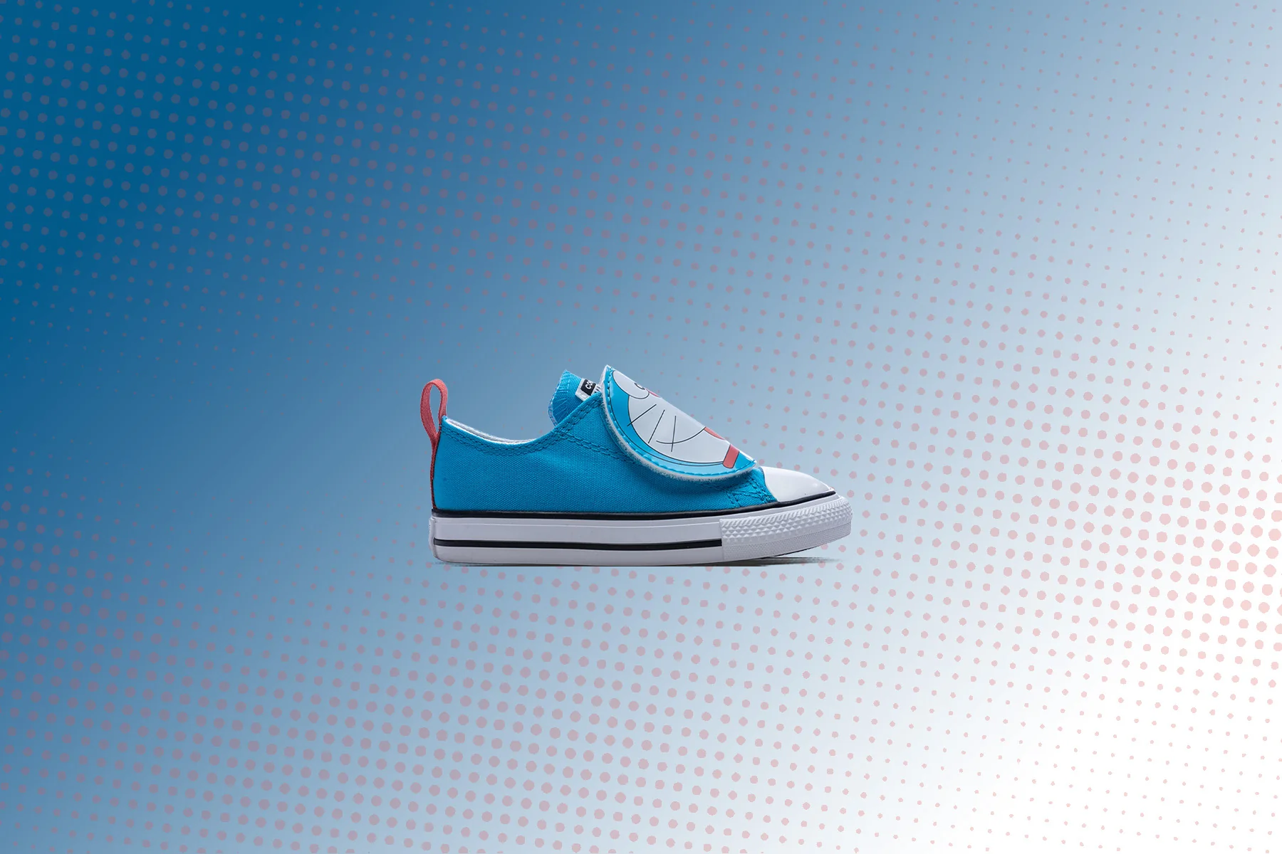 Converse x Doraemon Chuck Taylor All Star 1V OX - Hawaiian Ocean/Habanero Gold/Flamingo - Image 5