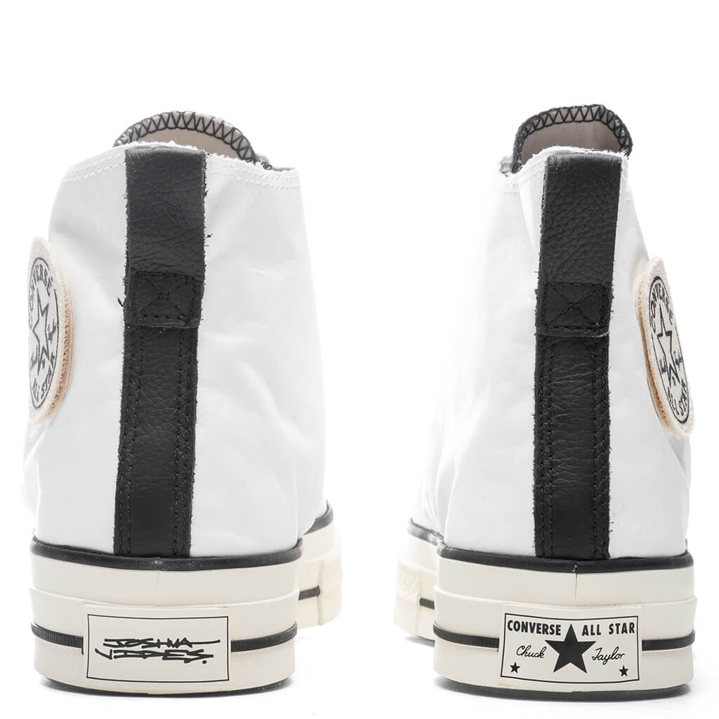 Converse x Joshua Vides Chuck '70 Hi - White/Black/Black - Image 4