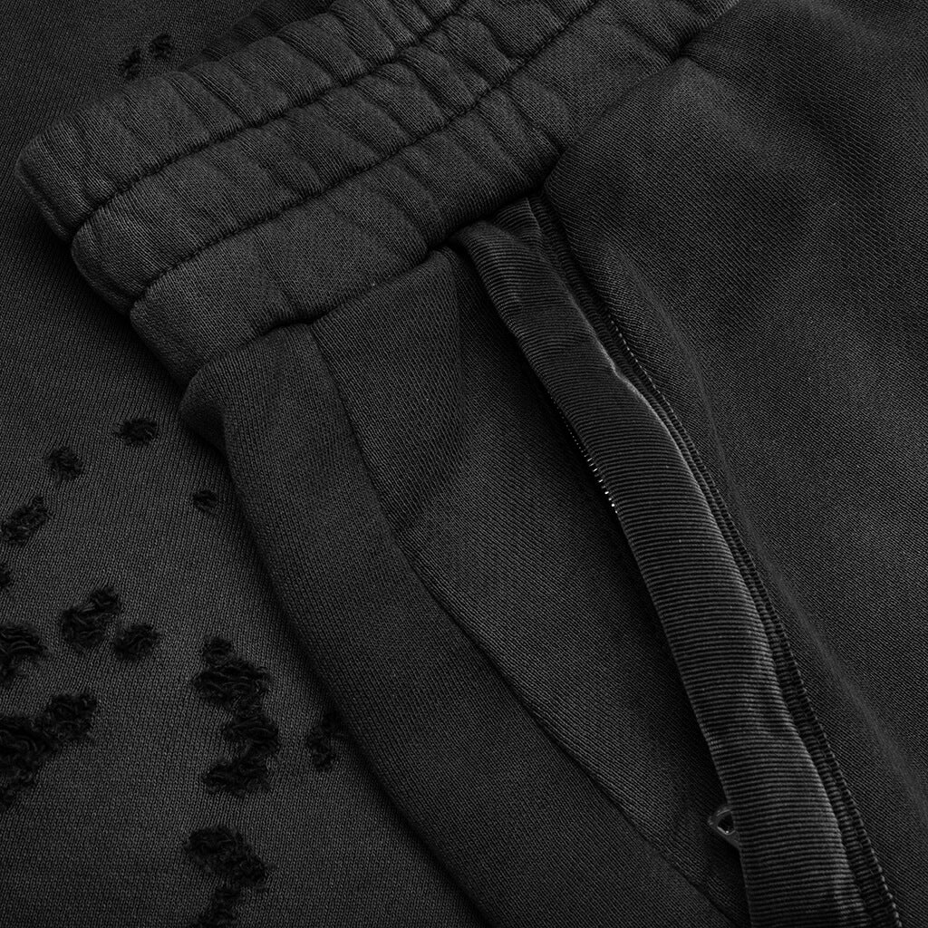 Core Logo Shotgun Sweat Shorts - Faded Black - Image 4