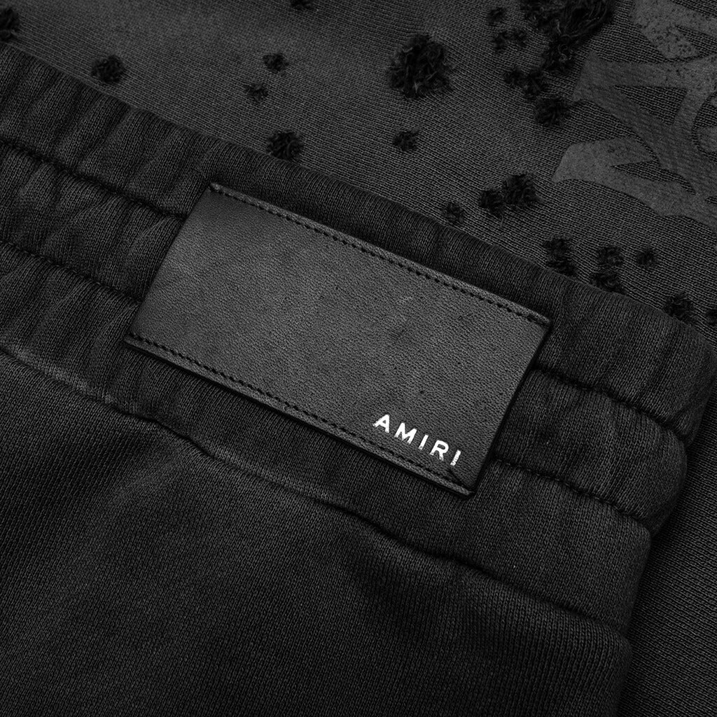 Core Logo Shotgun Sweat Shorts - Faded Black - Image 5