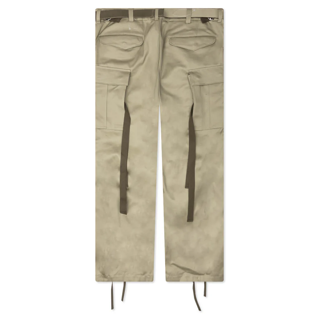Cotton Chino Pants - Beige - Image 2