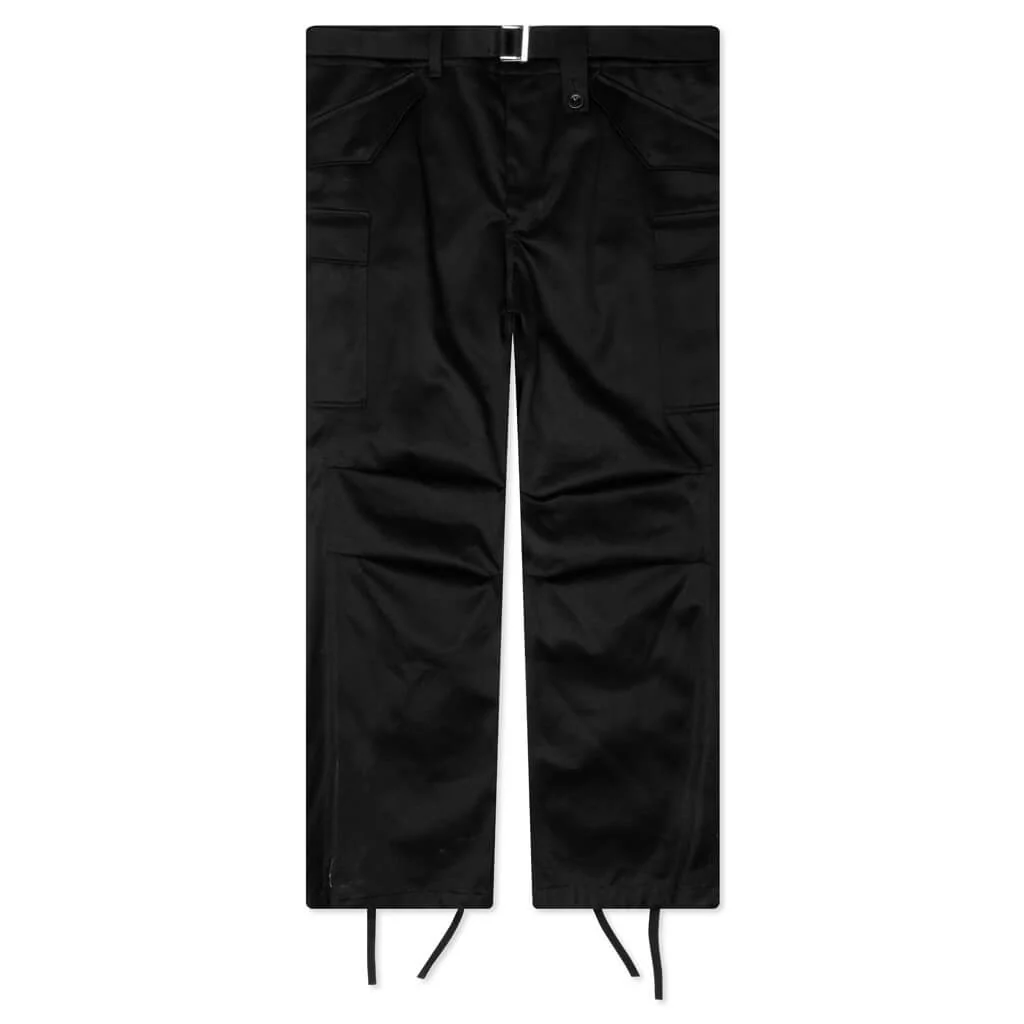 Cotton Chino Pants - Black