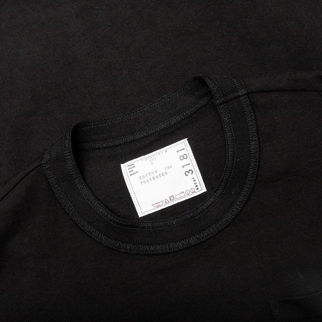 Cotton Jersey T-Shirt - Black - Image 3